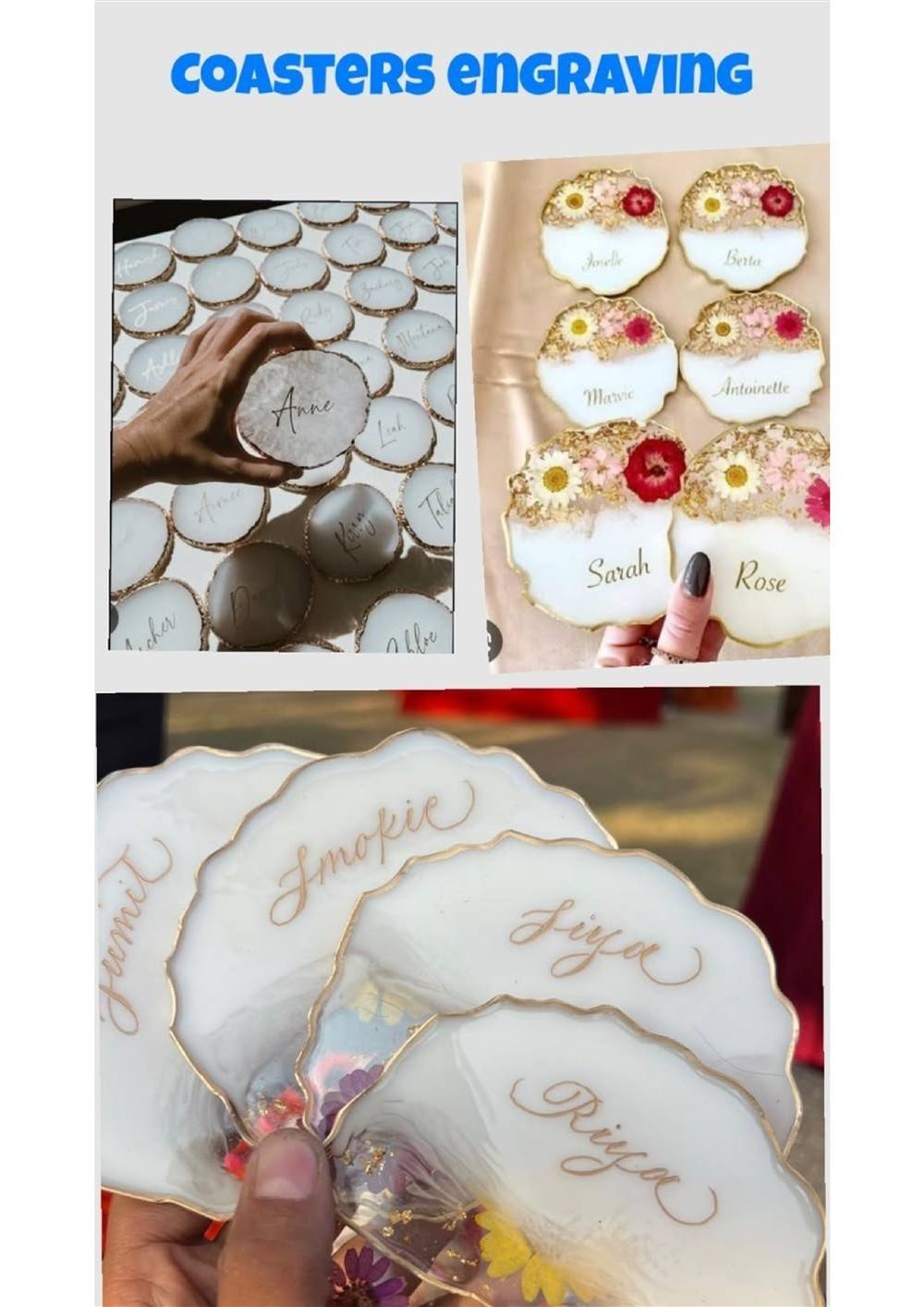 Live Engraving Coasters Carnival Stall — Carnival Artist wedding stall by Rajasthan Event Management